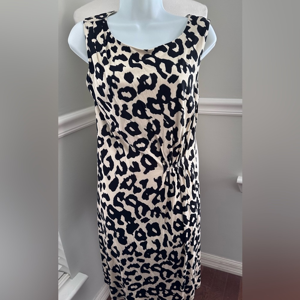 Loft Cheetah Print Dress Size M